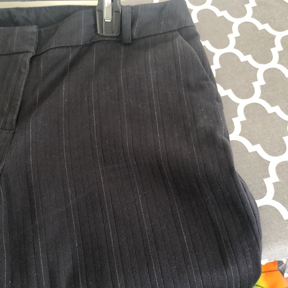 Women’s New York and Company Black Pants with White Stripes - Picture 4 of 4